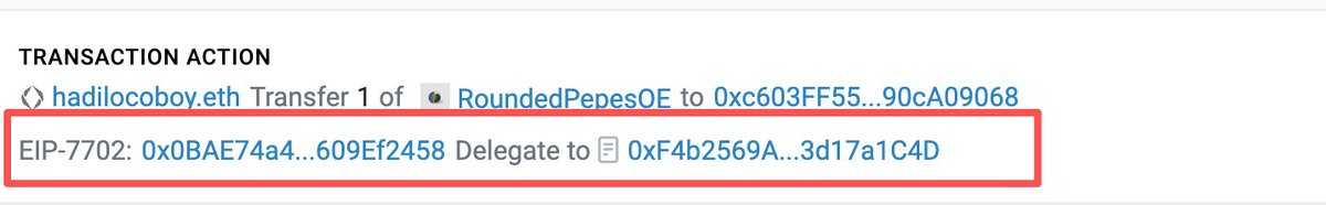 nookvoid's tweet photo. @hadilocoboy @SlowMist_Team What's RoundedPepesOE and why u delegate your EIP7702 to hack address in Sept 20.

https://t.co/c5H8upQRm7 https://t.co/oS1rlpusNj