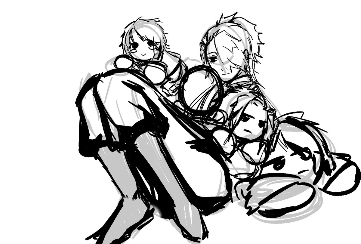 Illuna_lo's tweet photo. Sazanami siblings.

Enji and Soya will be difficult because of their hairstyles.. And I don't feel like drawing Soya. https://t.co/oHcMjXkZ1e