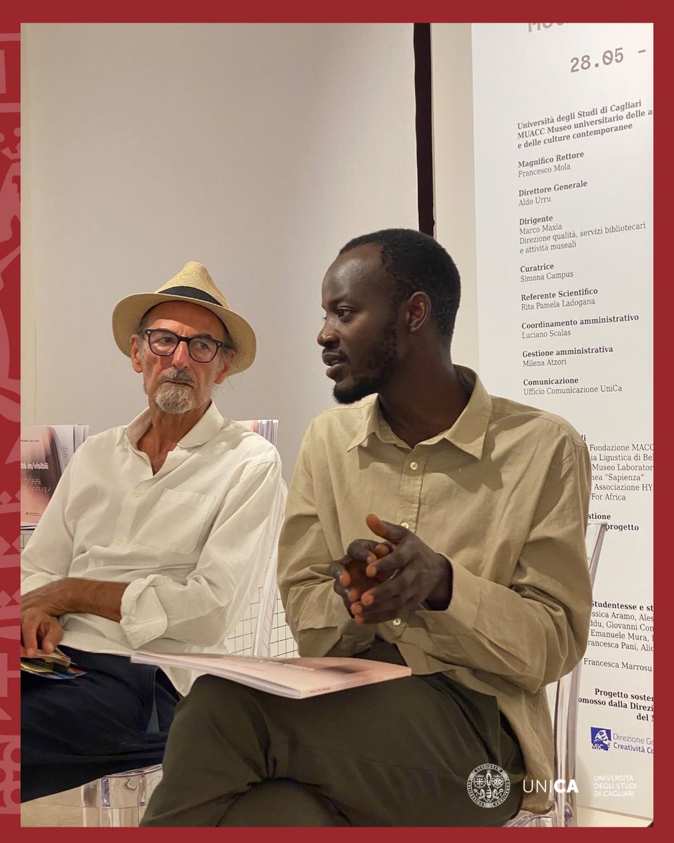 univca's tweet photo. Presentato al #MUACC di Cagliari il catalogo della mostra "Città in/visibili" di Mouhamed Yaye Traore (ed. UNICApress) 📸
Un progetto tra identità, sguardo e paesaggio urbano che ad ottobre prosegue in tutta Italia! 🚀   #CittàInvisibili #SHARPER2026 #GEP2026 https://t.co/xLiielldN6