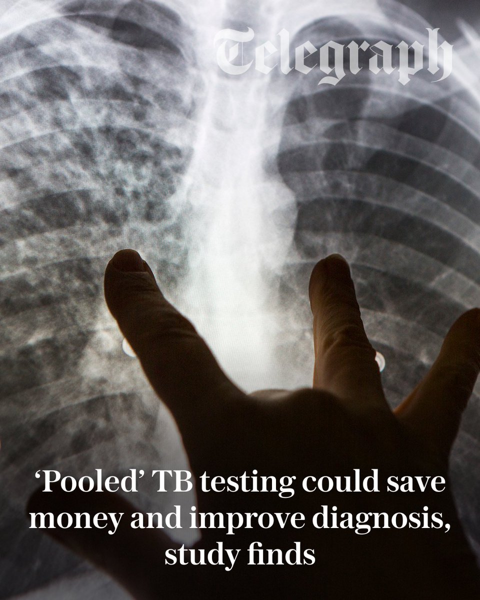 Telegraph's tweet photo. While most advances in fighting TB come with a large price tag, the shift in strategy could dramatically boost access to diagnosis and save money, experts said ⤵️

https://t.co/hjwgrJa93Q https://t.co/A6pmh5p97R