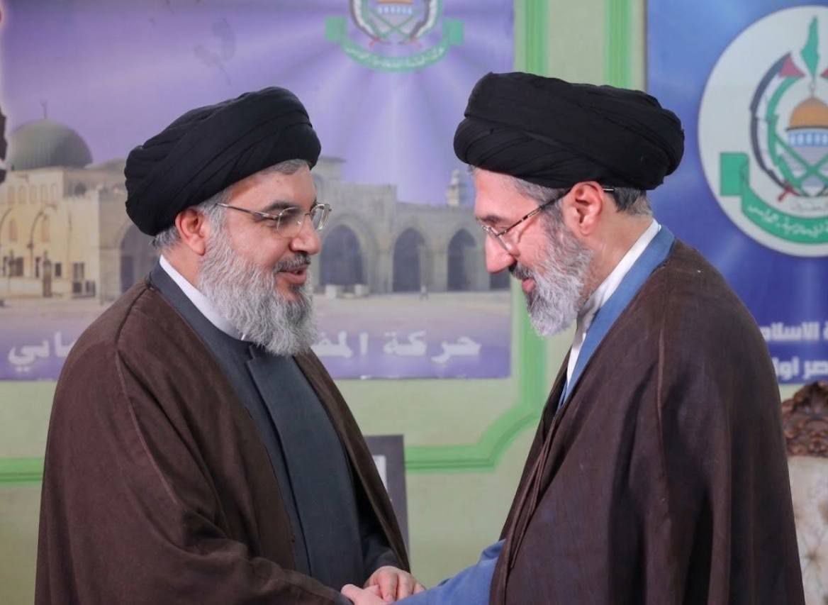 NehanaqviPK's tweet photo. Published for the first time: Ayatollah Mojtaba Khamenei and Sayyed Hassan Nasrallah. https://t.co/zeDdSf7F3y