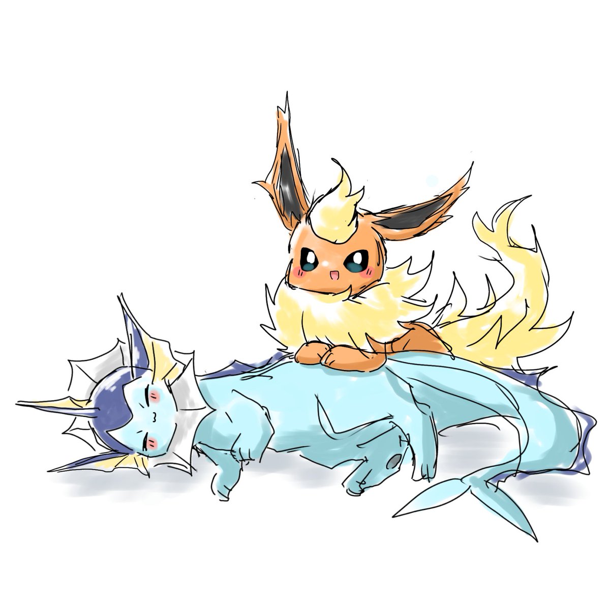 vaporeon04's tweet photo. あったか〜い！(。-ω-)zzz✨✨ https://t.co/tf53bP596P