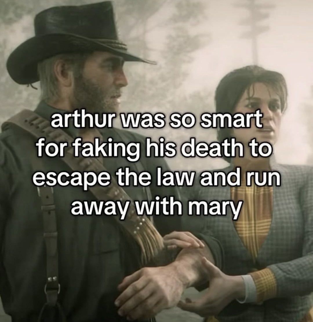 hikaqtt's tweet photo. good morning to everyone but especially arthur morgan https://t.co/auOW8mFMv9