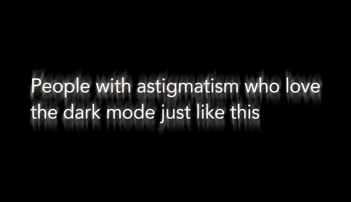 CmsChase's tweet photo. POV: you have astigmatism and still use dark mode https://t.co/ajBLoecDS5