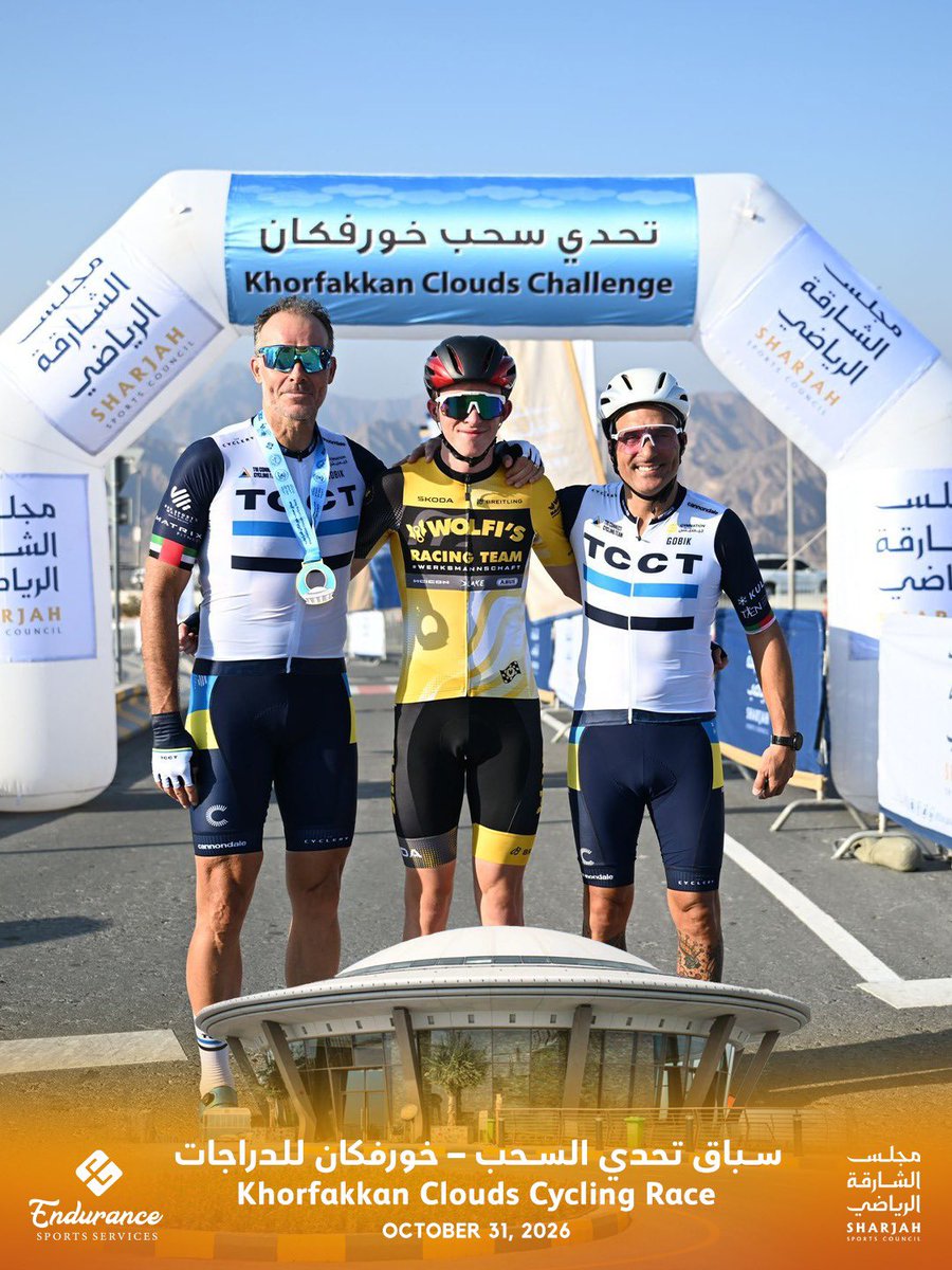Endurance_ss's tweet photo. سباق تحدي السحب - خورفكان للدراجات 🚵‍♂️
📆 31 أكتوبر 2026 
📍خورفكان
🕐 6:30 صباحاً

Khorfakkan - Clouds Cycling Race 🚵‍♂️
31 October 2026
📍Khorfakkan
🕐 6:30 AM

Register now | سجل الآن
https://t.co/503lxDeOUl https://t.co/qbjjkpyxLV
