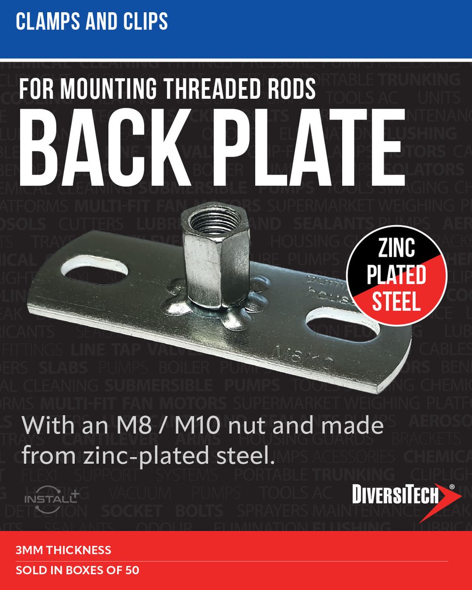 PumpHouseLtd's tweet photo. Clamps and clips from @PumpHouseLtd
The Back Plate - for mounting threaded rods.
see more ...
https://t.co/P1awuagop1
#simplifyyoursupply #thediversitechway #mountingsolutions #Install #solutionsprovider #solutionsnotproblems https://t.co/IamZpHezco