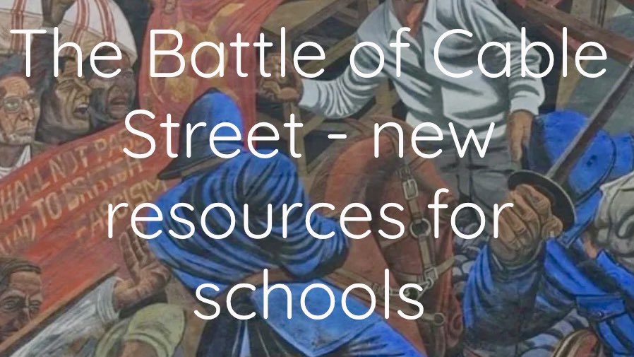 LearnBritain's tweet photo. Ahead of the 90th anniversary of the Battle of Cable Street, we are proud to launch new resources for schools on this momentous event, when Jews and non Jews came together to drive fascist marchers out of East London. Follow the link below to find out more https://t.co/dUxl5w6Wka