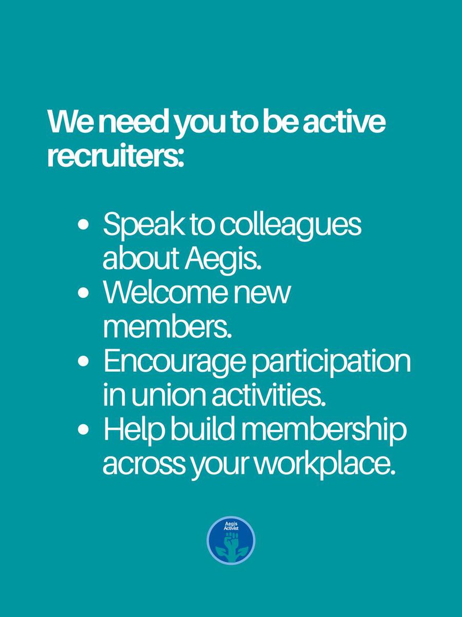 AegistheUnion's tweet photo. 🚀Launched today | We're growing our union with our new Activist role.
From the introduction of AI to changes at work, we're clear that workers must be at the centre of these discussions.
Nothing about us, without us.
#AegistheUnion #AegisActivist #FinanceWorkers #Finance https://t.co/AgzNm4A9SU