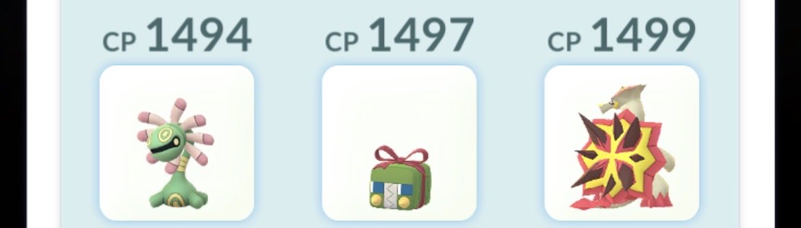 c333c333c333's tweet photo. 2026/9/30 四色杯
17-8

5-0（+70）
3-2（+14）
4-1（+45）
1-4（-44）
4-1（+42）

2274 -> 2401（+127）

#pokemongo #pokemongopvp #GBL https://t.co/LMdB1zdWDa