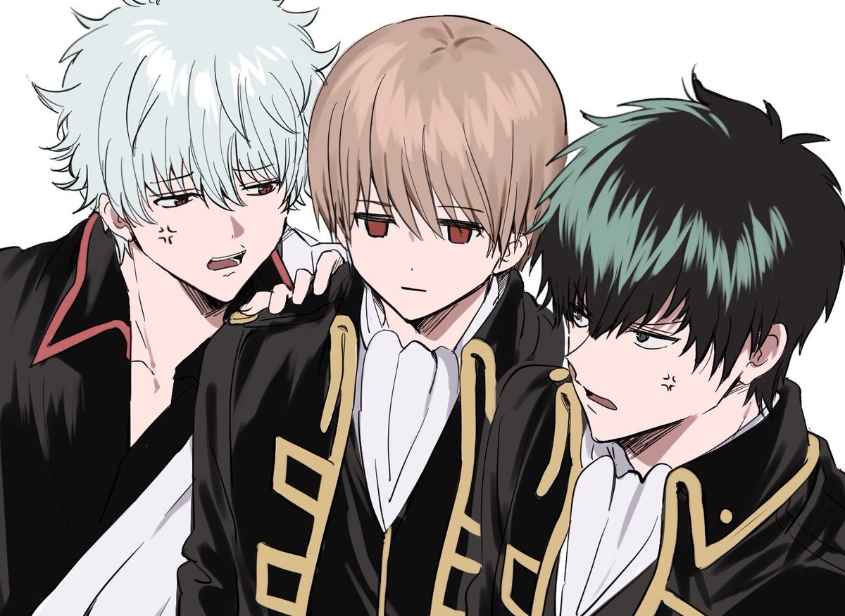 RE_7901's tweet photo. （銀土沖）之前的圖被挖出來之後就覺得...好想再畫一次🥸 https://t.co/nexHcoXcWu