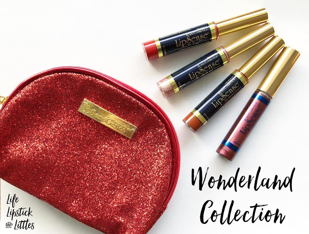 JamesLormeyr's tweet photo. It’s here, in my hands! The Wonderland Collection and free makeup clutch are just as beautiful in person. I put on Sugar Plum right away—so subtly sparkly and pretty! https://t.co/NtOGPwE5VS