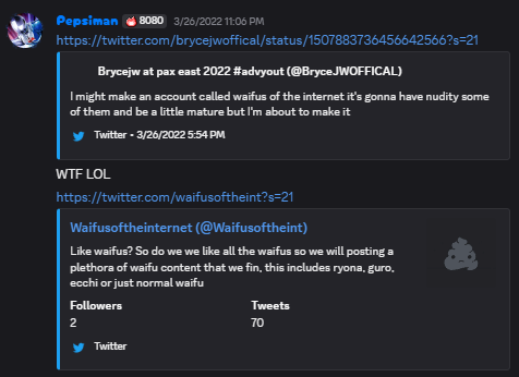 KrNati__'s tweet photo. snippets of bryce being into loli art, abuse and gore

also archive of his alt twitter account where he posted this stuff in replies https://t.co/3PjnDeM0aN