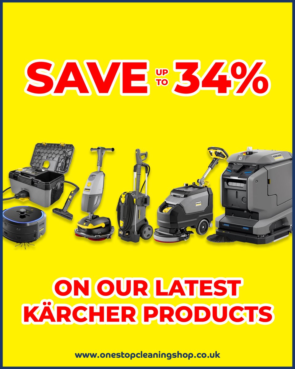 OSCSuk's tweet photo. 🚨🚨🚨
TODAY IS YOUR LAST CHANCE TO SAVE!

We're excited to offer UP TO 34% OFF our latest Kärcher products until the end of September. 🥳

Check out the range now!
https://t.co/0VjXdVsuxY 👈

#karcher #sale #save https://t.co/9hoZTGlrjd