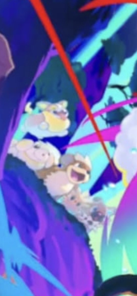 JayTheDango's tweet photo. In the Charizard Ex card, you can find a small cute fidough along with his canine buddies.

最新のリザードンexのイラスト、隅っこにちっちゃくてかわいい パピモッチがいる！

#パピモッチ #fidough https://t.co/8xRowQoJRW