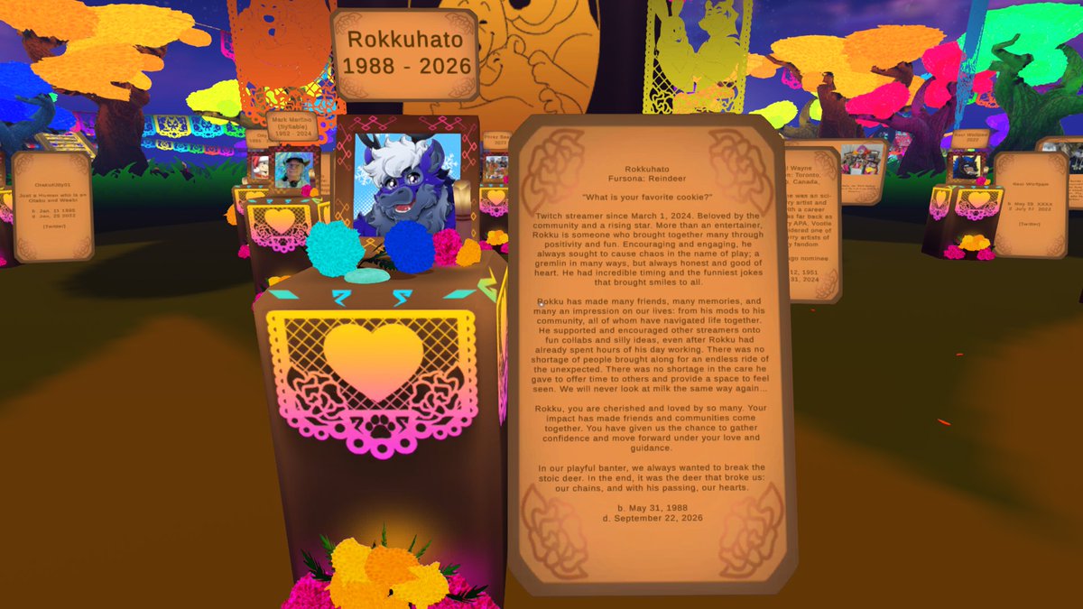GoobearAce's tweet photo. This is an incredibly touching tribute. Thank you to everyone who worked on this, thank you to everyone who has done art, videos, songs, and just being around. This community is amazing, and he would be so proud of you all. Love you @Rokkuhato_ https://t.co/zgKT2UnUps