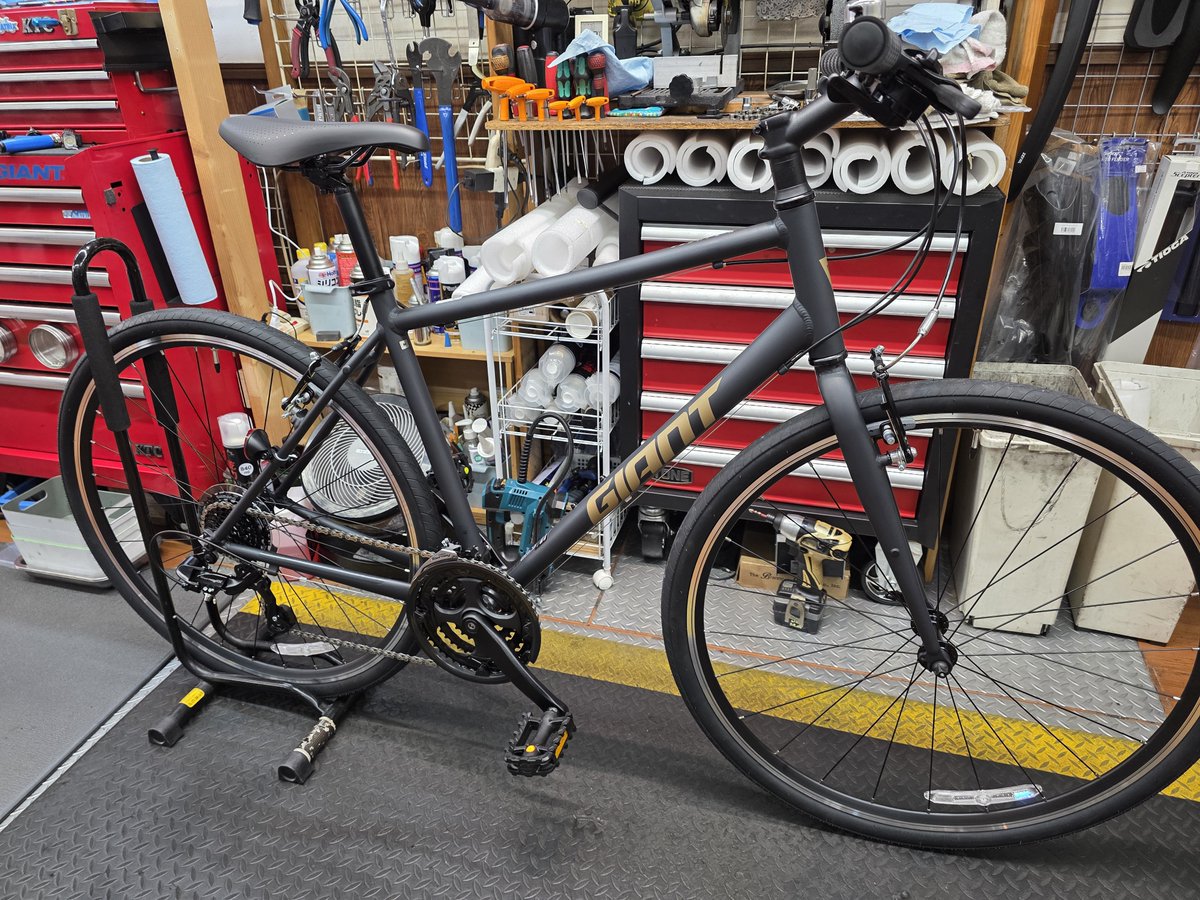 3196kintarou's tweet photo. ご注文頂きました
2027年モデル ESCAPE X3 マットブラック 500mm(M)
が入荷し組み上がりました。
あとでご連絡させて頂きます。
この度はご注文頂きありがとうございました。
#サイクルショップ金太郎
#GIANT
#ジャイアント
#ESCAPEX3
#堺 https://t.co/yofoxZOckI