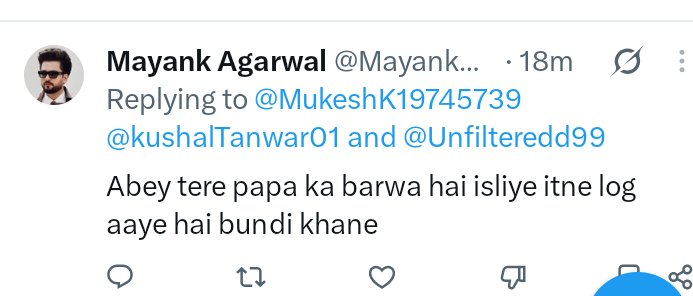 Jaisinghrahhr8's tweet photo. Koun hai ye mashar***d mere commnt me baj reha hai samjha dena warna same fd ho ya alag ma khod doonga!

B**c warning dena hamara kaam hai aur tu hame warning dega!

#ElvishYadav #ElvishArmy https://t.co/2B0VmXDvaZ