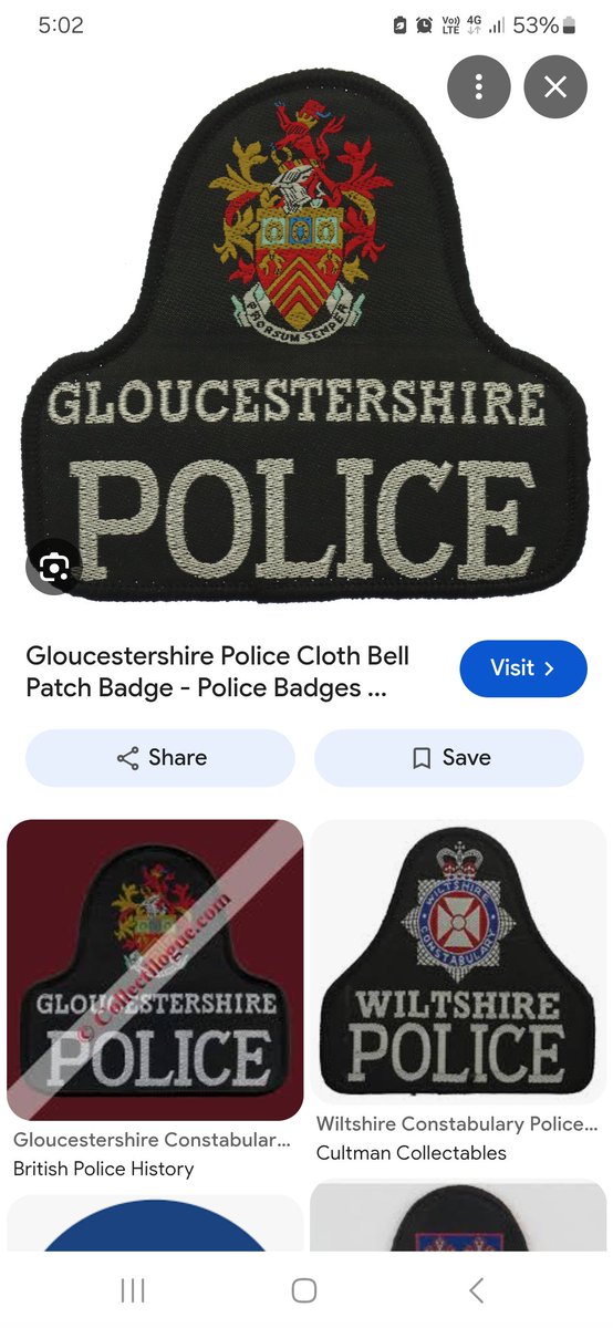 RiseAga3's tweet photo. @BGatesIsaPyscho Googled it. Gloucestershire police have a coat of arms at the top. Other police patches ( and even my own rfs fire patch) has a crown at the top. This implies that royal assent has been granted for such units to operate in the Commonwealth. A TRG type unit would still have this: https://t.co/bFsX7BmbEB