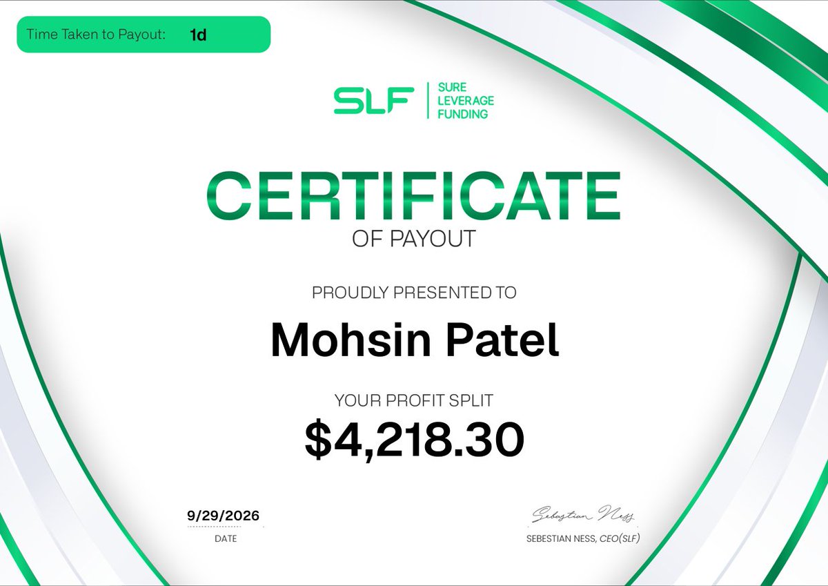 Rajsureleverage's tweet photo. Paid $14,446.97 across four Payouts!

Trade with confidence.

Follow the rules. Trade your edge. Get paid when it’s time to withdraw. https://t.co/M5XCSp9iVz