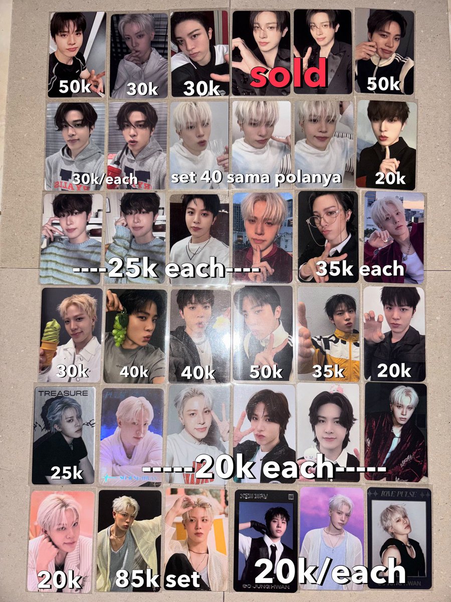 junghwanayoo's tweet photo. #teumejual wts - want to sell photocard junghwan treasure

- minimal take 2pc 
- tf only
- packing 5k
📍medan sumatera utara https://t.co/QujABe4UyG