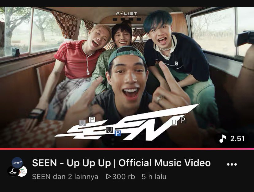 seenthinker's tweet photo. SEEN’s ‘Up Up Up’ MV has officially surpassed 300K views! 🎉

#SEEN #UpUpUp #seenbyseen https://t.co/NInplHSoCy