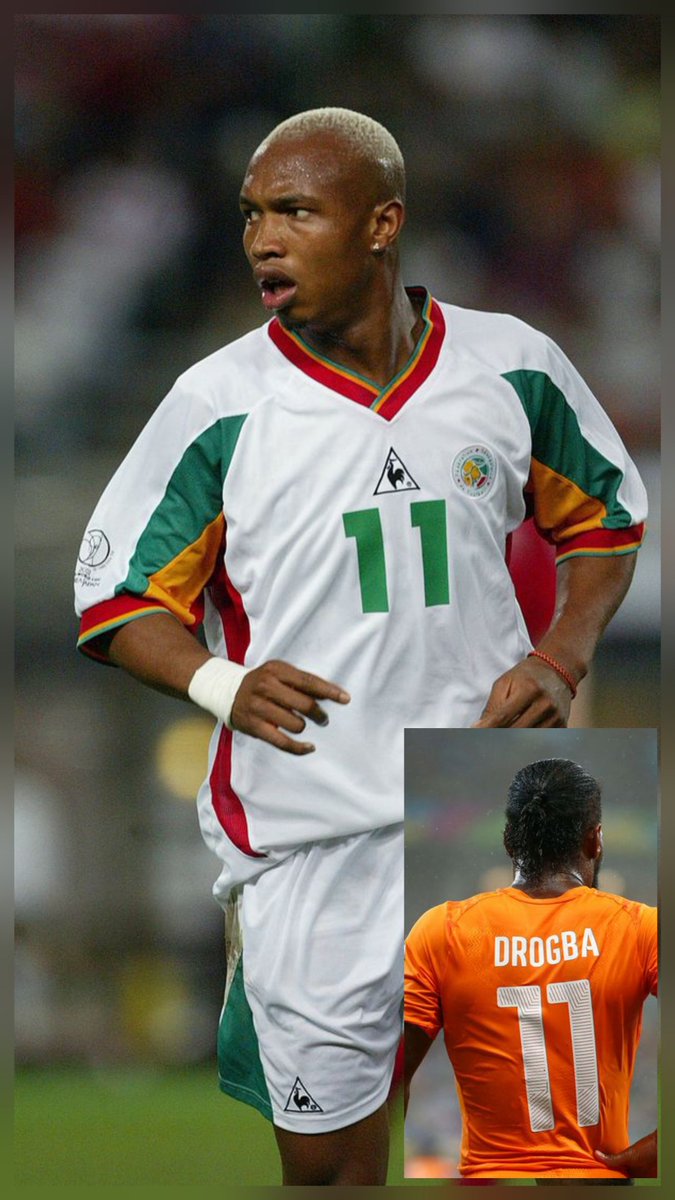 GunnersReplay's tweet photo. 🚨 UNPOPULAR OPINION:  

El Hadji Diouf is a BIGGER NAME than Didier Drogba when it comes to taking African football to the WORLD. 🌍🇸🇳🇨🇮

#AfricanFootball #Diouf #Drogba https://t.co/ZWIoPVUMYe