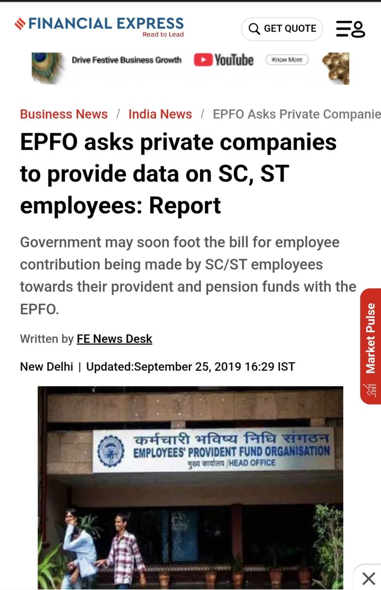 natkhat's tweet photo. General category pay 30 % tax and give contribution from its own pocket towards pension and provident fund but for sc st government will pay provident fund and pension in private sector. Then they say there is no representation of sc st in private sector. https://t.co/ILq1zcaMz9