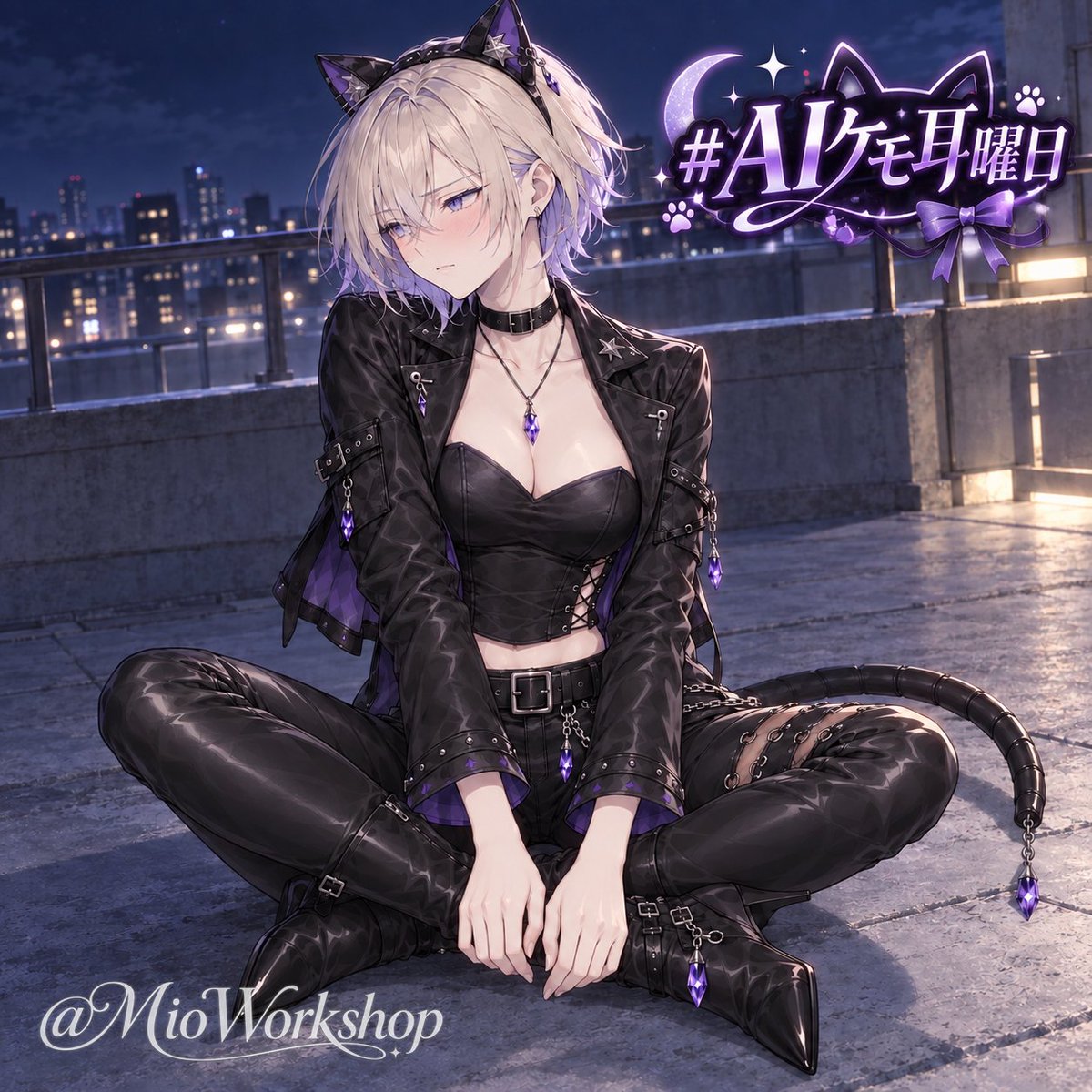 MioWorkshop's tweet photo. #AIケモ耳曜日

こんなとこでこんな格好させて…へんたい
寒いから、もっとこっち来てよ
風邪引いたら、責任とってよ

--------

こんばんは✨
イベント締め切りは23:00までです！

ツンデレケモ耳ちゃん、思った以上に癒しになってて楽しいですね☺️
最後までよろしくお願いします✨

それでは今日もおつミオさまでした！