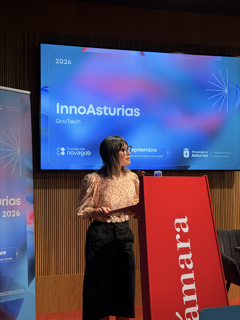 novagob's tweet photo. 🎙️ ✨ Ángela Medrano conduce y presenta InnoAsturias GovTech 2026 durante toda la jornada.

Oviedo, hoy https://t.co/bgVH9D94VB