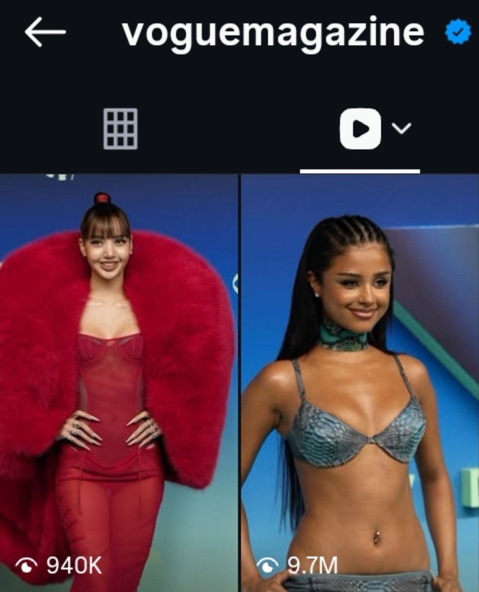 M_27_97's tweet photo. Vogue Magazine's Instagram posts:

#LISA #MetaGlasses
#MetaGlassesbyLISA 

Views - 143K
https://t.co/guU7sKILGy

SAWADIKA LISA ON VMAS

#LISAisBACK_VMAS 
#LISAxVMAs #MTV #VMAs      

Views - 940K
https://t.co/hEo7i8Rvvj

Likes - 101K
https://t.co/uEKkTS61S8 https://t.co/jP7Rw3XSoP