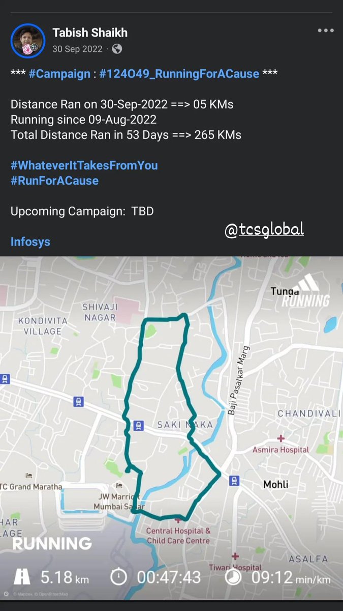 TabishSk21's tweet photo. #Campaign : #124O49_WalkingForACause 

* Part-Indoor activity due to rains
* Phone restarted multiple times to handle app crash due to storage issue

Distance Walked on 30-Sep-2025 ==> 15 KMs
Walking since 01-May-2022
Total Distance Walked in 1249 Days ==> 12725 KMs

@Cognizant https://t.co/QQvL3awse4
