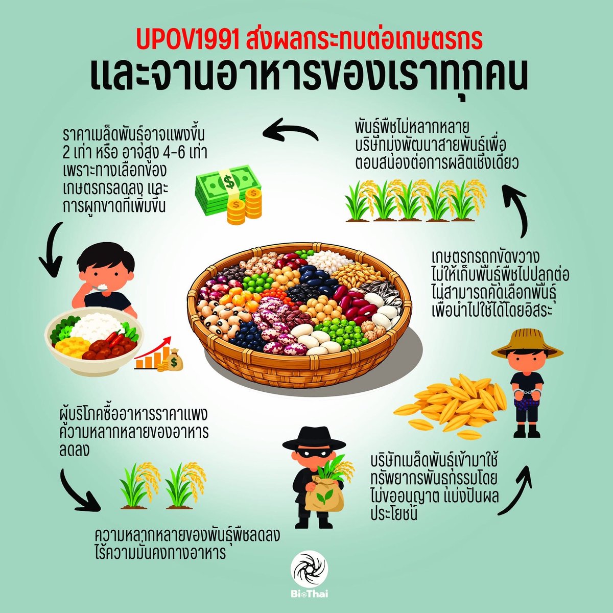 heyjuly17's tweet photo. ทุกคนคะรบกวนมุงเรื่องนี้หน่อยค่ะ ถ้ารัฐบาลเซ็นข้อตกลงนี้ขึ้นมาจะเกิดผลกระทบเป็นวงกว้างมากไม่ใช่แค่เกษตรกรนะคะเราจะต้องจ่ายค่าอาหารราคาแพงขึ้น ไม่มีใครได้ประโยชน์จากสิ่งนี่เลย นอกจากนายทุน

(ขอบคุณภาพจาก Facebook:BIOTHI)

#คัดค้านUPOV1991
#UPOV1991 https://t.co/8STUVBgPJC