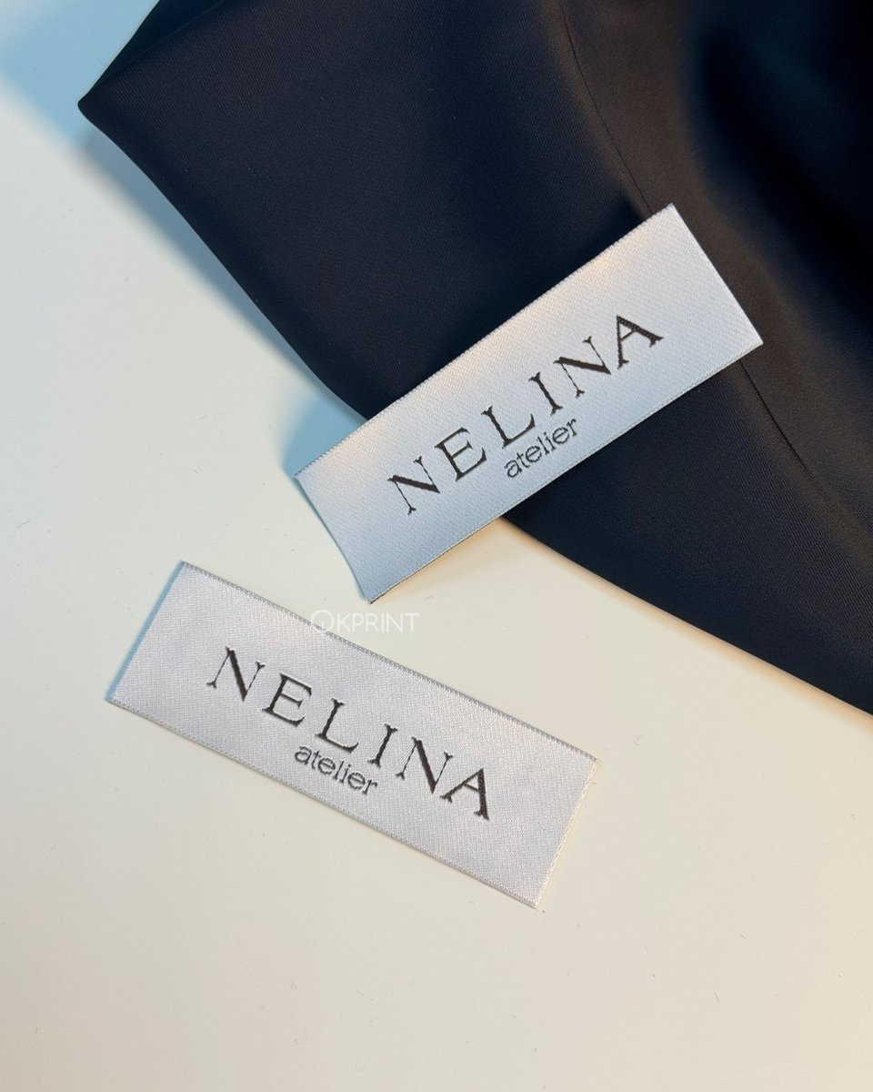 MaryaDebenhize's tweet photo. Jacquard labels, fabric labels, brand aesthetics, identity, refined logo, thoughtful packaging, tactile feel, apparel branding, visual consistency, attention to detail, precision, clean style https://t.co/Mt42omO635