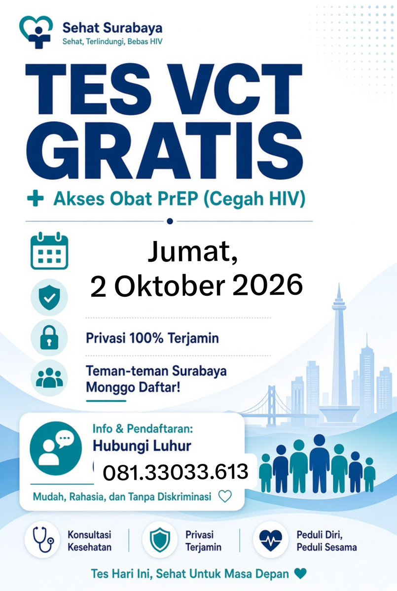 relawanluhur's tweet photo. Tes vct ,obat PrEP, kontak Luhur aja di https://t.co/EOQzuzoE5w #vctsurabaya #prepsurabaya #relawanluhur #prep #infopep #infoprep #obatprep #obatpep #bedaprepdanpep #infoobatpep #infoobatprep #vctsurabaya #relawanluhur #luhurtesvct #tesvctluhur https://t.co/WM2rNNcbmu