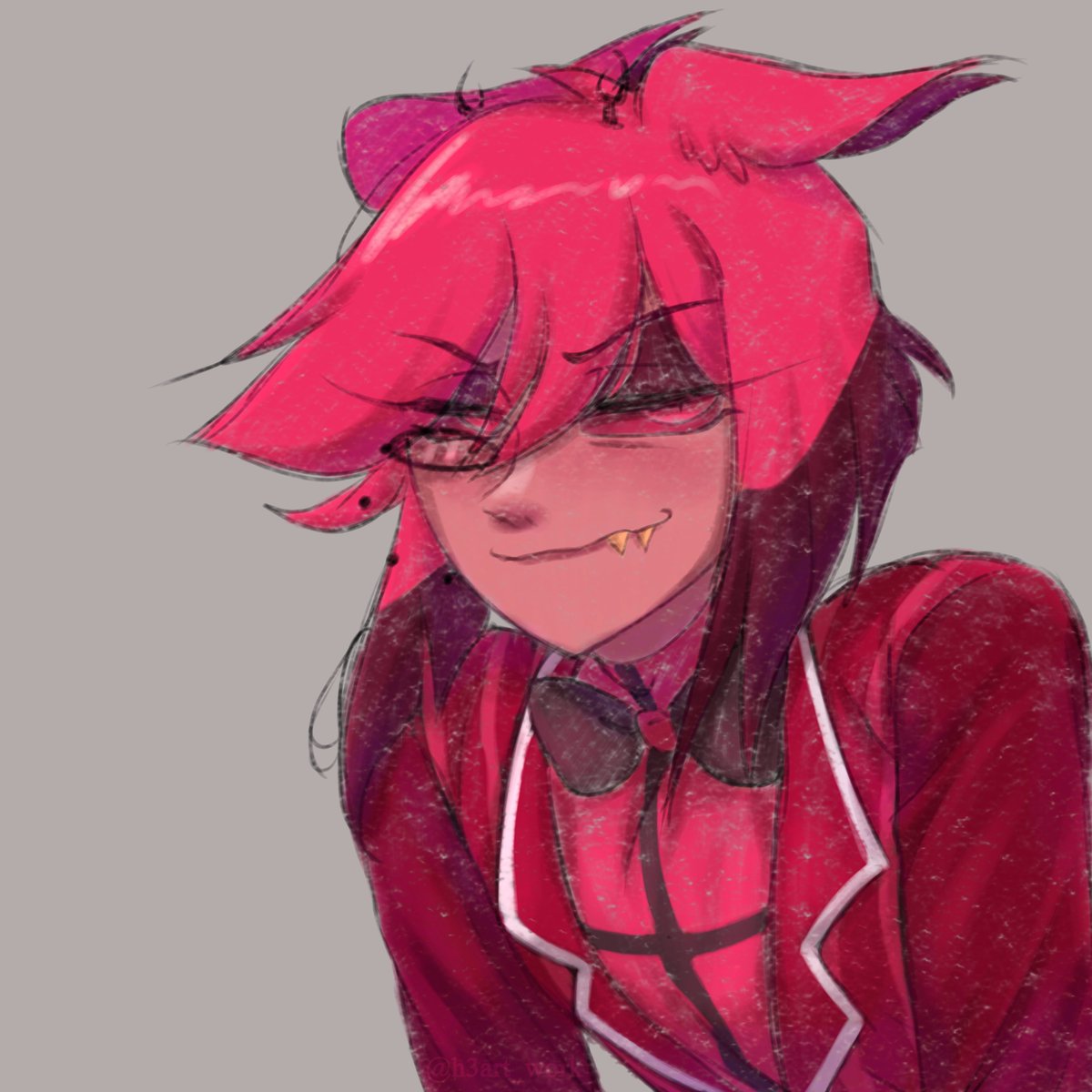 h3art_work's tweet photo. #hazbinhotelalastor duudl I think he's a tsundere or smt https://t.co/8l95ICSv0j