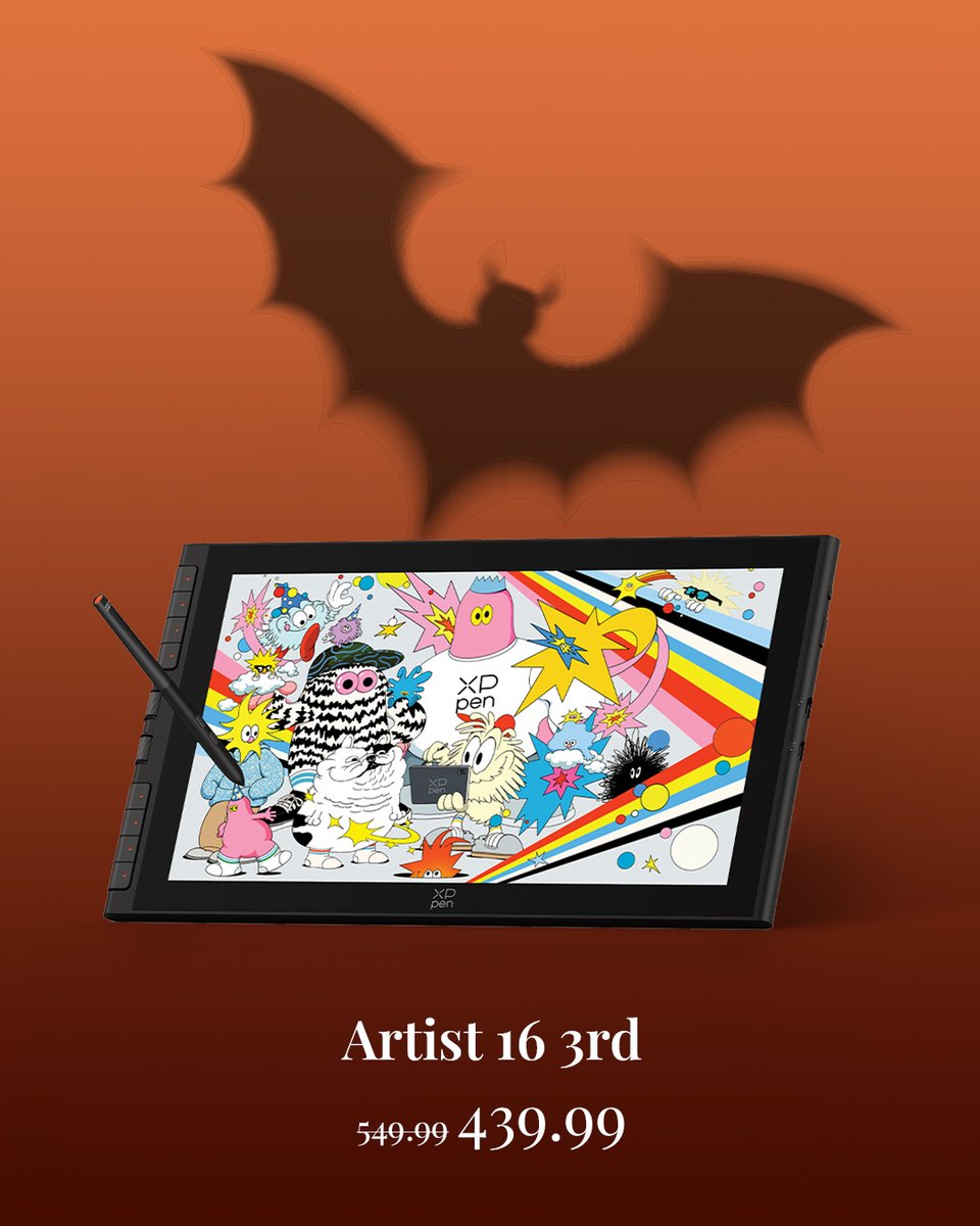 xppenca's tweet photo. Trick or treat yourself!🎃👀

Prime Big Deal Days is LIVE! 🛒✨
Oct 6–7 | 48h | Shop XPPen on Amazon.

Artist 12 3rd (Pink Version): https://t.co/kfhk8ADYUO
Artist 16 3rd: https://t.co/bzAgDIXf2u
​Artist Pro 24 Gen2 4K: https://t.co/46luguRtZm
More discounts in bio https://t.co/4g996SsLVV