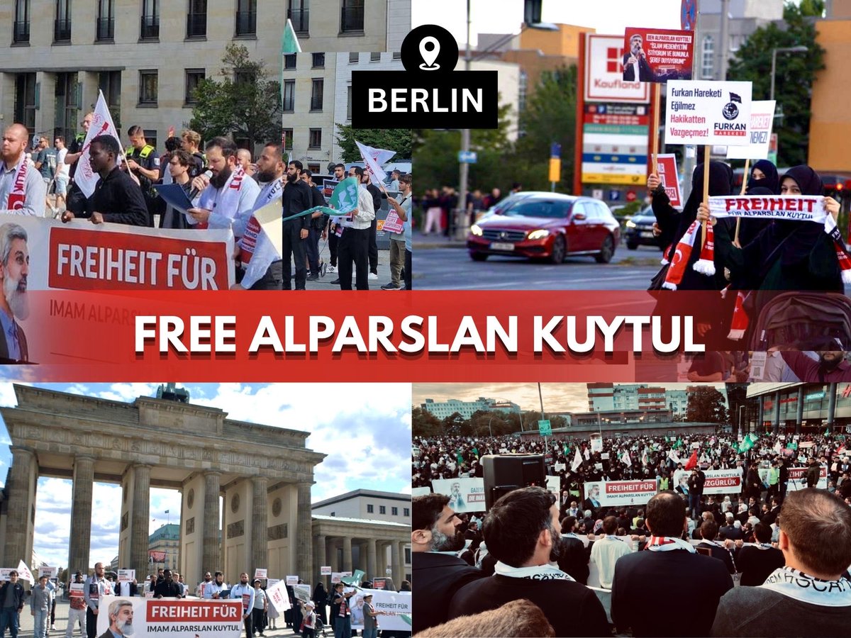 sencercetin4's tweet photo. Berlin &amp; Almanya genelinde büyük şehirlerde;
Alparslan Kuytul Hocaefendi, Semra Kuytul Hocacanım &amp; diğer kardeşlerimiz için Adalet Bekleyişlerimiz, Basın Açıklamalarımız,Yürüyüşlerimiz her hafta devam etmektedir.

X hesaplarımızı kapatanlar; gelin halkın sesini de kapatın: https://t.co/XU5Wie4ai6