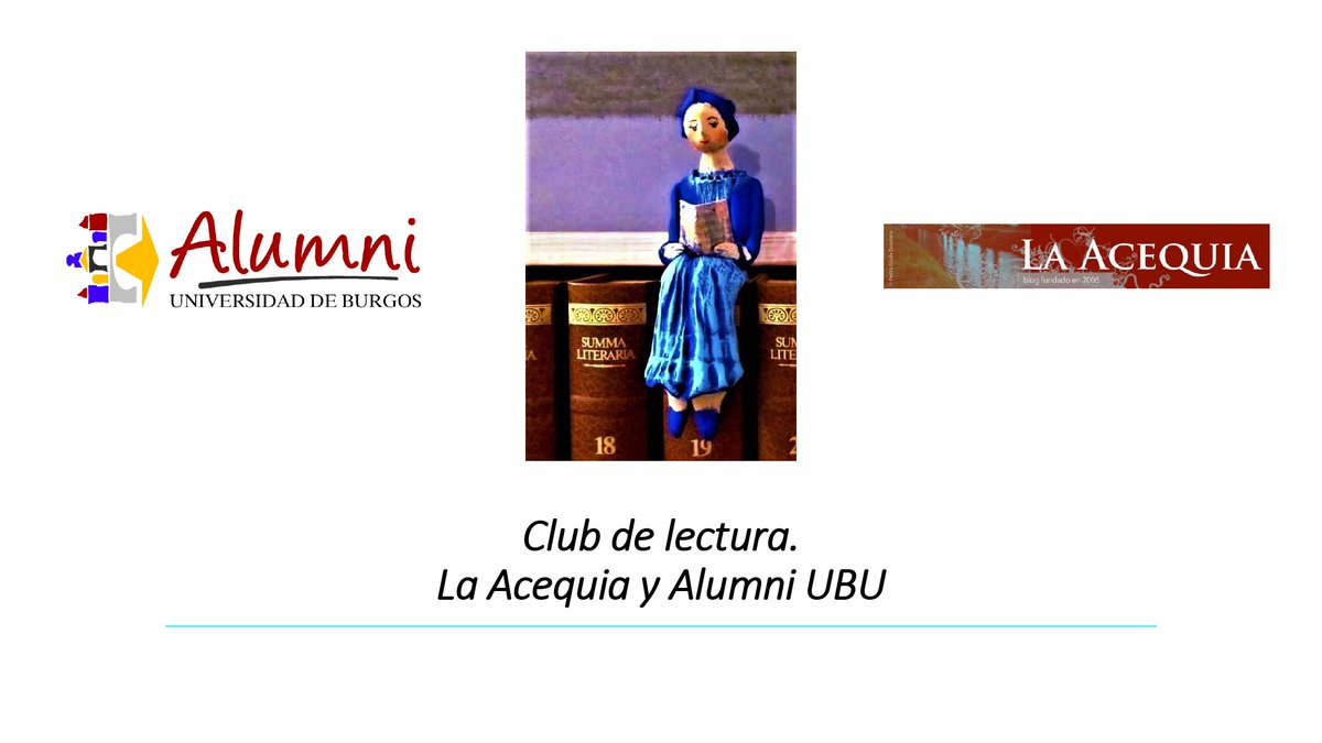 pedro_ojeda's tweet photo. Pues sí, regresa el #ClubdelecturadeLaAcequia y @Alumni_UBU :
https://t.co/dPUU8pJdOg https://t.co/xC6VctHSzq