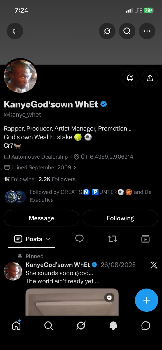 Emiolaiyg3's tweet photo. @Grandaudit95 @kanye_whet Following already boss 
8101221687 OPay boss @Grandaudit95 https://t.co/75c5bRFuGZ