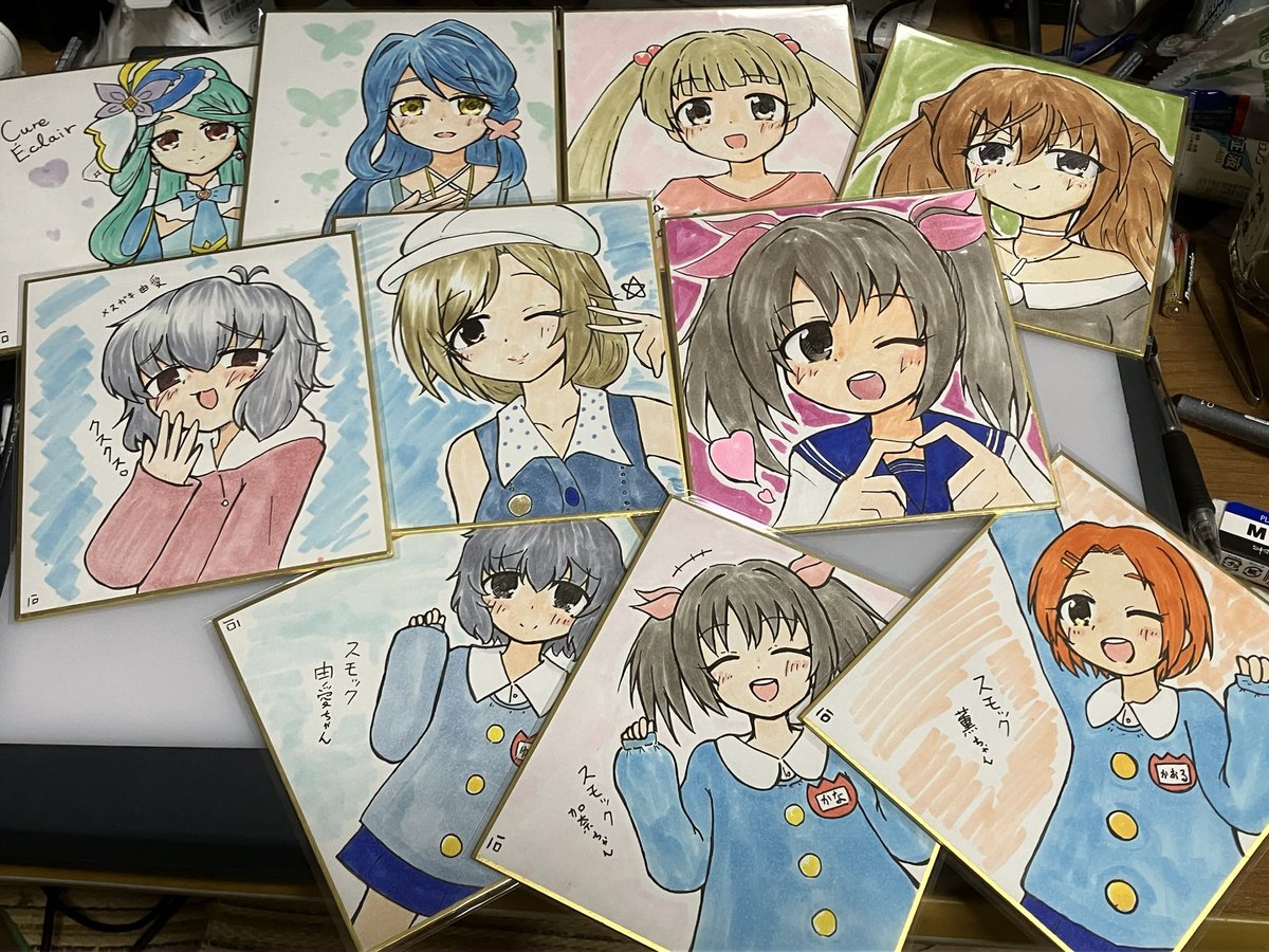 minami03pom's tweet photo. #今月描いた絵を晒そう
急に絵描き欲溢れてきて休みの日になるたびに色々描いてた https://t.co/nOS0TrtS2E