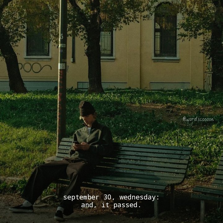 WordsCocoon's tweet photo. september 30, wednesday... https://t.co/ZV6pFajzob