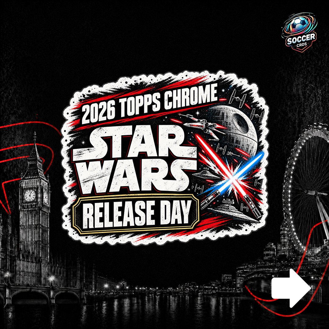 soccercrds's tweet photo. TODAY’S RESIDENCY IS STACKED 🔥
We’re giving away the Zidane 1/1 Auto LIVE, PLUS it’s release day for Topps Chrome® Star Wars and Topps Chrome® Tennis
🎁 New to Fanatics Live? Use code SOCCERCRDS for £15 credit
#SoccerCRDS #ToppsChrome #StarWars #ToppsChromeTennis #TheResidency https://t.co/0WcmAjhLer