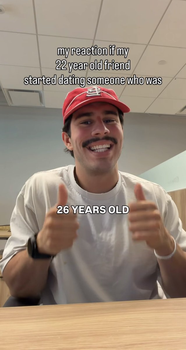 escapefrommelos's tweet photo. Zillennial American men are so afraid of being called pedophiles they’ll performatively talk about beating up their friends for dating a 20 year old https://t.co/7idxwk3lGf