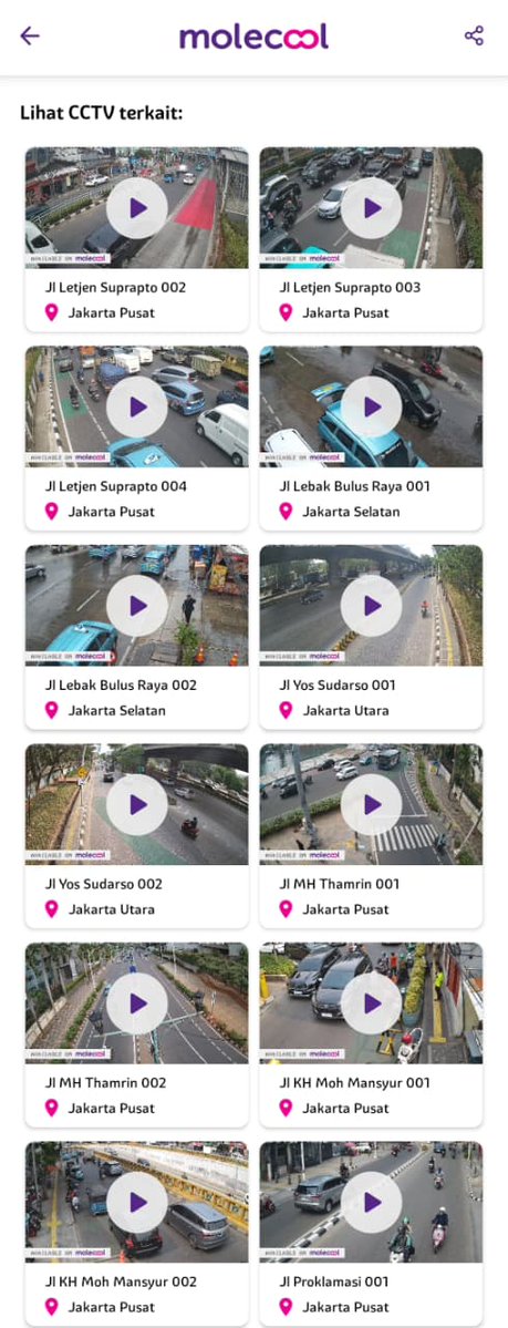 molecool_id's tweet photo. Seluruh Jakarta Hujan Sore Ini, Siap-Siap Macet!

Tetap siaga terhadap perubahan cuaca.

Cek kondisi lalu lintas dan cuaca via Molecool Live CCTV supaya perjalanan kamu tetap lancar. Hati-hati saat berkendara.
#InfoCuaca #Molecool #TemanDiJalan
https://t.co/N6GcJOuiY8 https://t.co/nWsIwWqMJj