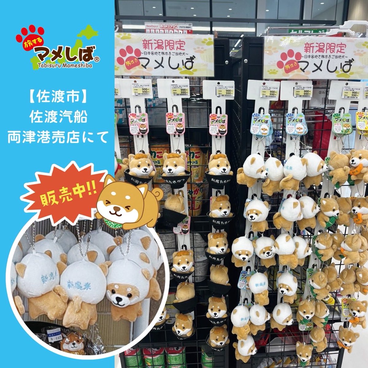 tabi_mameshiba's tweet photo. ✨NEW✨
旅するマメしば🌾新潟シリーズのご紹介🐕
⁡
🌾新潟米.ver【新潟限定】
🌾新潟米袋.ver
⁡
🟡新潟米袋.ver
10月中旬より販売開始です！
ぜひ探してみてね🐕
⁡
★販売店舗★
【新潟市】新潟ふるさと村
【妙高市】道の駅あらい
【佐渡市】佐渡汽船両津港売店

#旅するマメしば https://t.co/wFH9PoWBUs