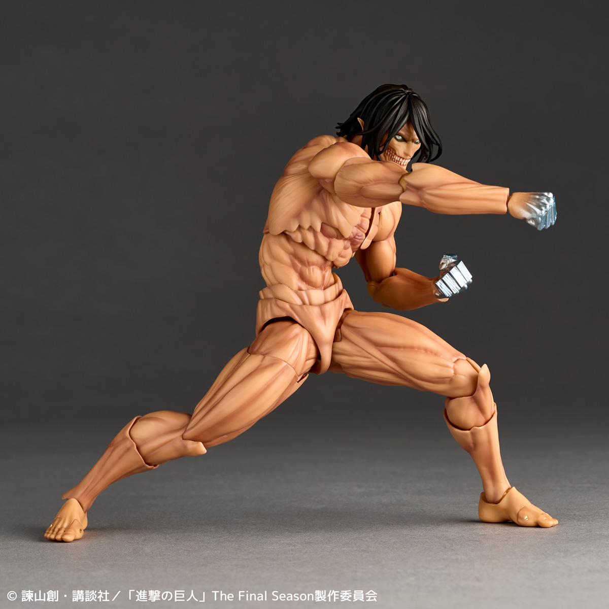 kaiyodo_PR's tweet photo. 【再販情報📢】

リボルテック アメイジング・ヤマグチ　進撃の巨人（2027年再販）が、10月9日（金）12:00より予約開始‼️

ご予約はこちらから🔽
https://t.co/ET3W4v3cUO

海洋堂直営店で予約すると特典として、「口開け顔」が付属❗

原型制作：坂本翔太郎
制作総指揮：山口勝久
価格：8,800円（税込）
発売日：2027年5月予定

#進撃の巨人 #海洋堂