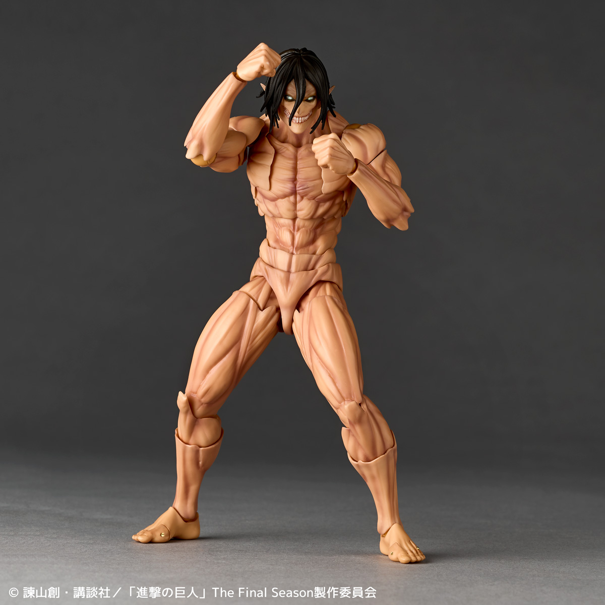 kaiyodo_PR's tweet photo. 【再販情報📢】

リボルテック アメイジング・ヤマグチ　進撃の巨人（2027年再販）が、10月9日（金）12:00より予約開始‼️

ご予約はこちらから🔽
https://t.co/ET3W4v3cUO

海洋堂直営店で予約すると特典として、「口開け顔」が付属❗

原型制作：坂本翔太郎
制作総指揮：山口勝久
価格：8,800円（税込）
発売日：2027年5月予定

#進撃の巨人 #海洋堂