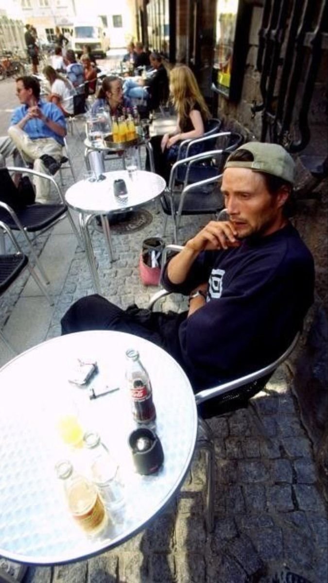 cinevow's tweet photo. Mads Mikkelsen, 1997 https://t.co/t6GofBaR7t