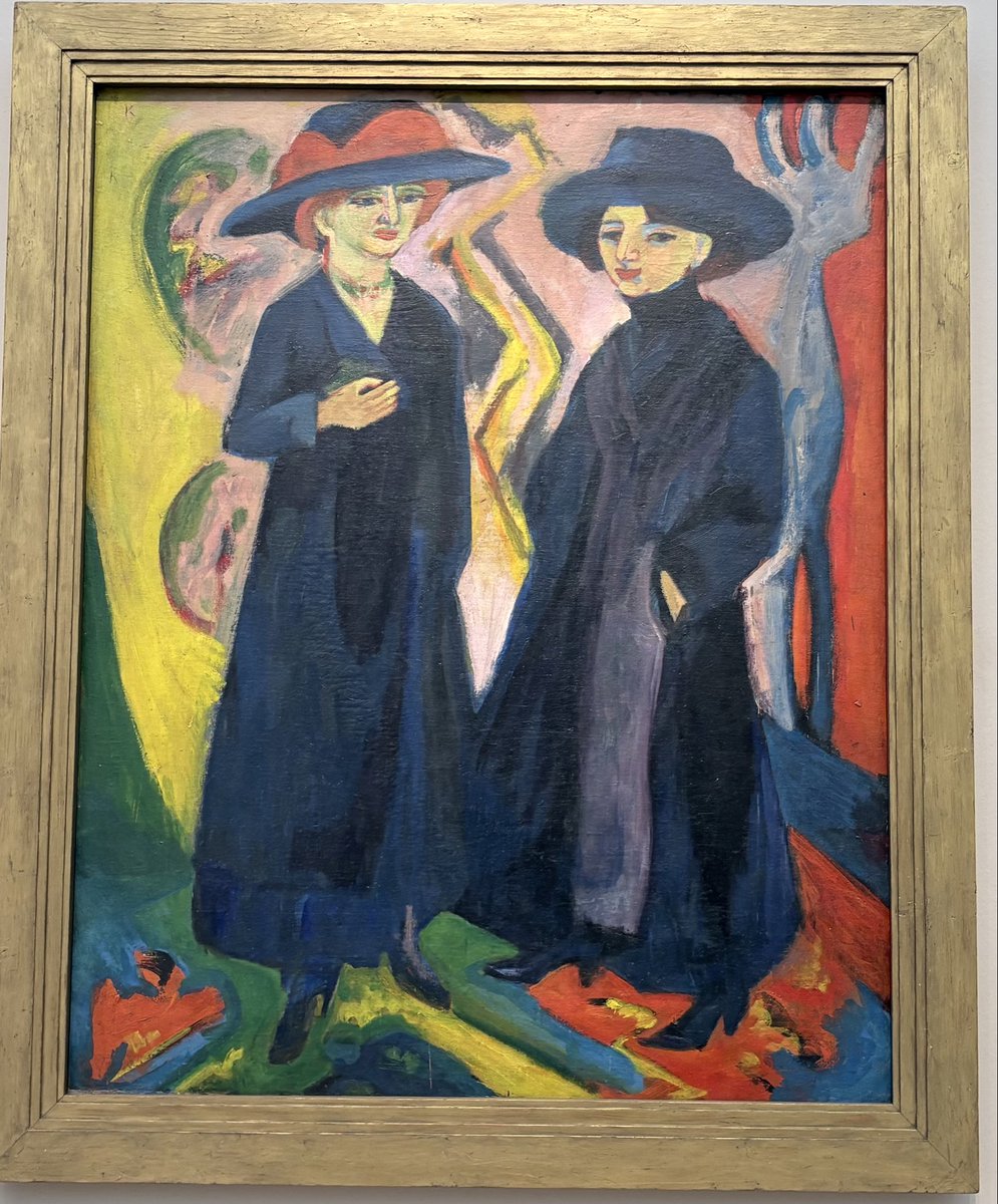 FrankMalfitano's tweet photo. PAINTING OF THE DAY: TWO WOMEN, 1911-12/1922 by #ErnstLudwigKirchner #painting #GermanArtist #expressionist #1910s #1920s #greatartist @LACMA https://t.co/iNAHMVvwz0