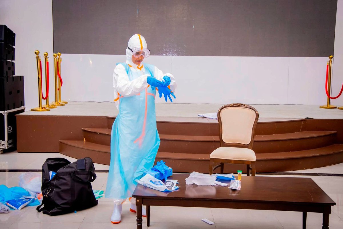 WHOSom's tweet photo. With @MoH_Somalia WHO completed Ebola preparedness trainings across Somalia, equipping 189 health professionals with skills in screening, IPC, WASH, PPE use &amp; case management. Strengthening capacities to keep communities safer from future health threats. #FromRiskToReadiness https://t.co/nCUKM8Fe0a